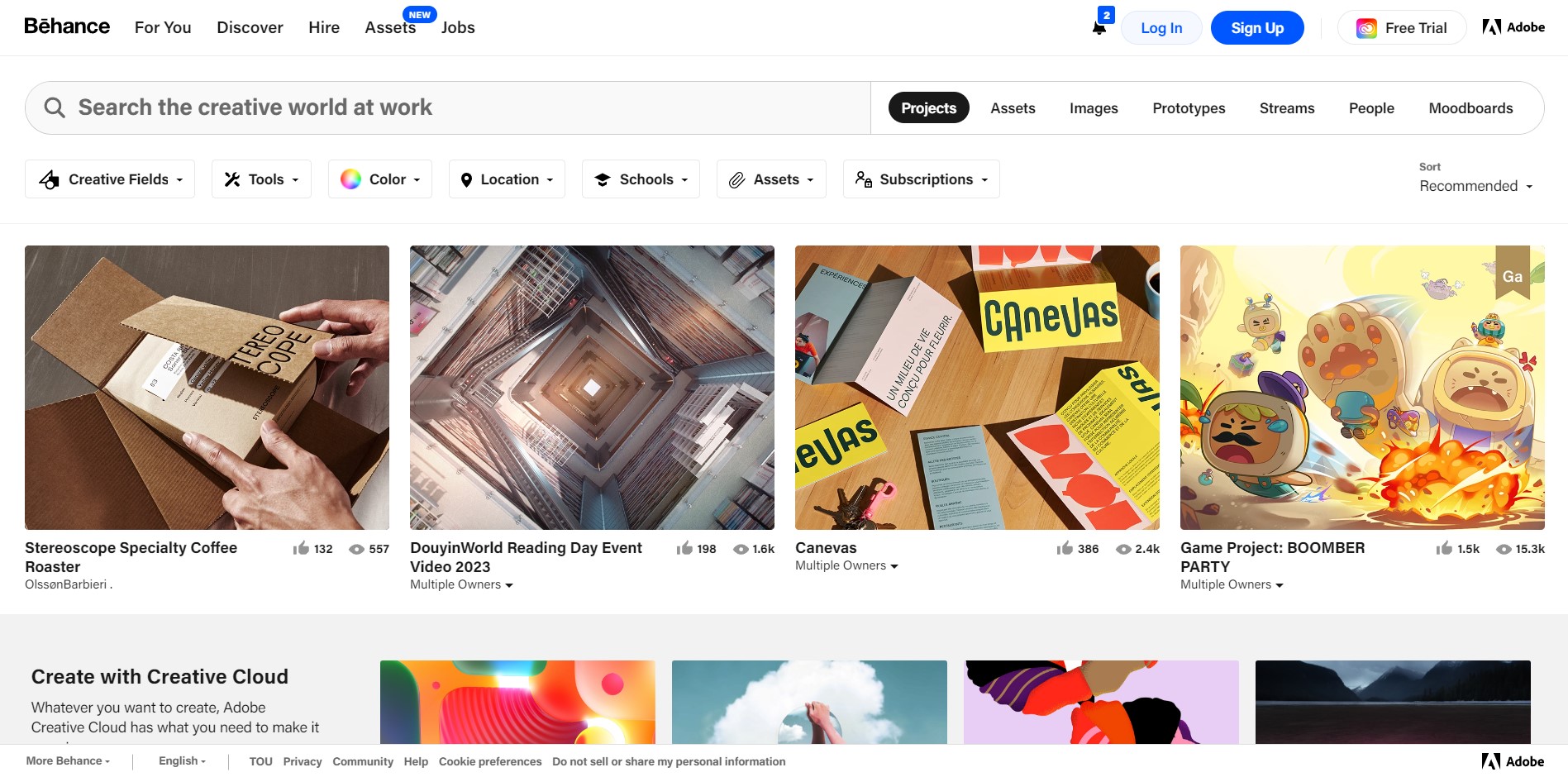 Trang web Behance