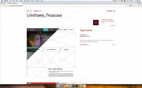 Nền tảng sáng tạo Wireframe Showcase